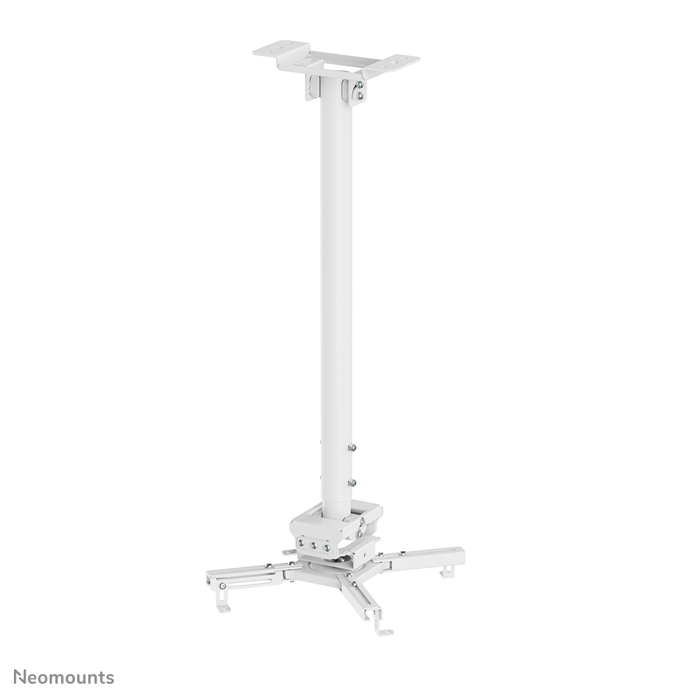 Neomounts CL25-550WH1 Beamer Deckenhalterung - H 74,5-114,5 cm - einfache Installation - volle Bewegung